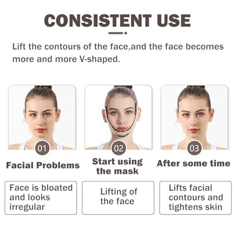 V-Line Mask Chin Up,Double Chin Reducer,Mask V Shaped,Adjustable Chin Strap for Women,Ohyesbae Face Slimming V Line Lifting Mask,Jaw Exerciser (Green)