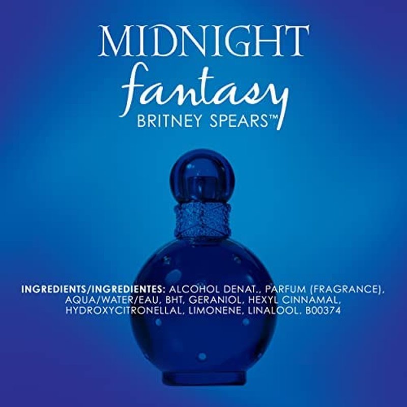 Britney Spears Women's Perfume, Midnight Fantasy, Eau De Parfum EDP Spray for Women, 1 Fl Oz