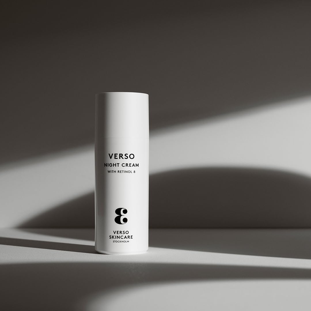 Verso Skin Care | Moisturizing Night Cream | Rejuvenating Face & Neck Night Time Cream for Youthful Skin | Face Care Made Easy (1.6 fl oz)
