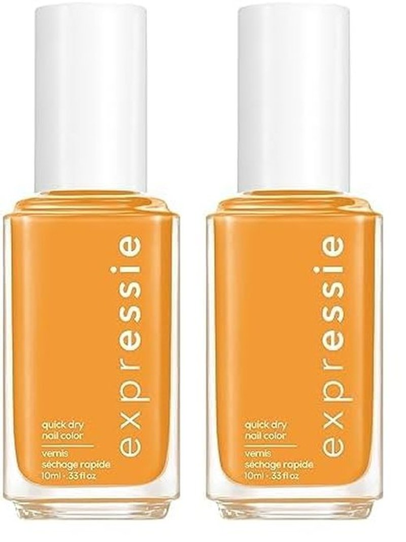 essie expressie, Quick-Dry Nail Polish, 8-Free Vegan, Golden Yellow, Don't Hate, Curate, 0.33 fl oz (Pack of 2)