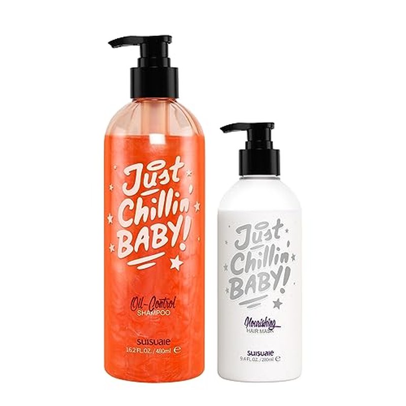 Suisuaie Shampoo and Conditioner for Oily Hair, Clarifying Shampoo and Conditioner Set for Oily Hair,Greasy Hair, Build Up, Oily Scalp Shampoo and Conditioner Sets, 18.8 Fl Oz