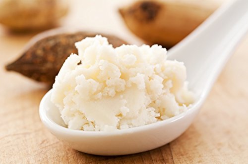 SmellGood - Pure Unrefined Shea Butter, totally natural and organic, ivory color, packed in 8OZ Jar, 18 Units