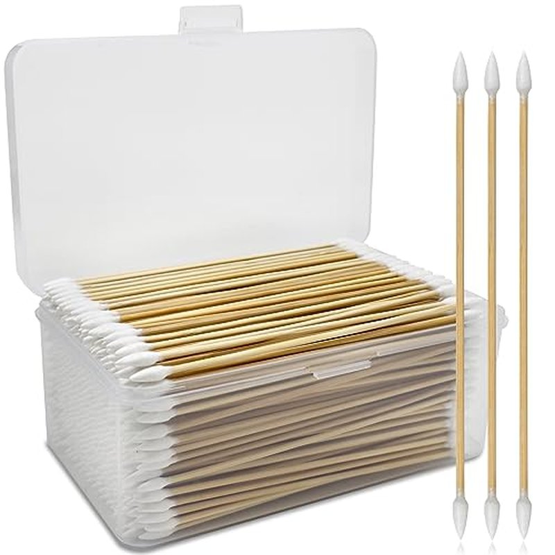 200PCS Gun Cleaning Swabs, Double Ended Pistol Cleaning Swabs, 6" Pointed Gun Cleaning Supplies Swabs - Lint Free, Highly Absorbent Gun Swabs for Precision Gun Cleaning, Applying