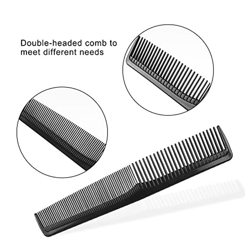 Hipruict Hair Comb, 50 Pack Disposable Combs Individually Wrapped, Sturdy Double Tooth Hair Pocket Comb, Bulk Combs for Homeless, Charity, Care Pack, Black