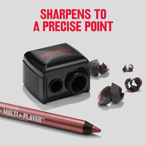 Revlon Makeup Sharpener for Eyeliner, Lip Liner, and More! Universal Sharpener for All Wooden & Plastic Pencil Sizes