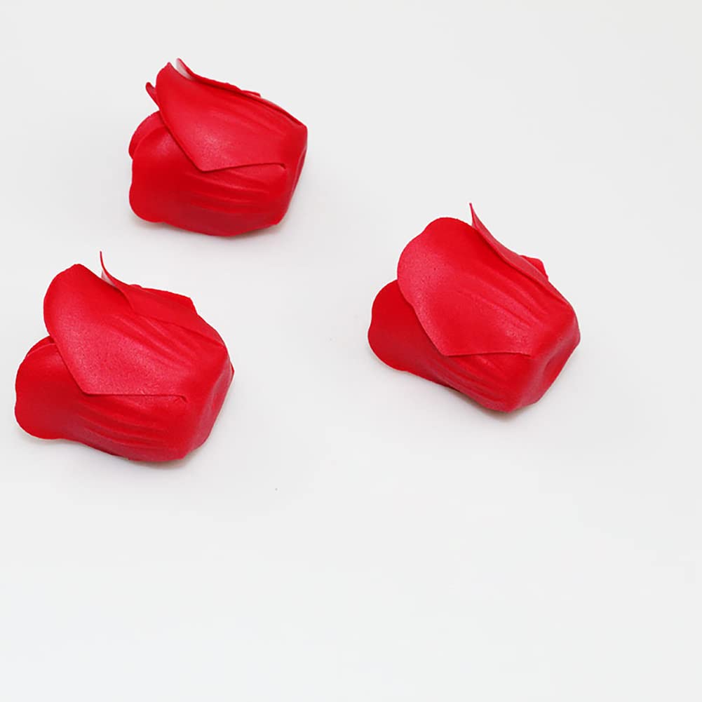 EUBUY 81PCS Bath Soap Rose Flower, Scented Soap Rose Petals Body for Valentine's Day, Wedding, Anniversary, Birthday, Petals Body Soaps in Gift Box