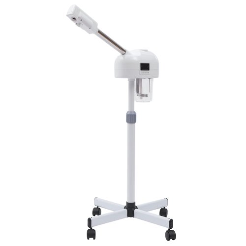 Professional Facial Steamer Machine on Wheels, Standing Esthetician Steamer, Facial Be Used for Skin Rejuvenation, Steamer for Facial Used for Spa or Personal Care (White)