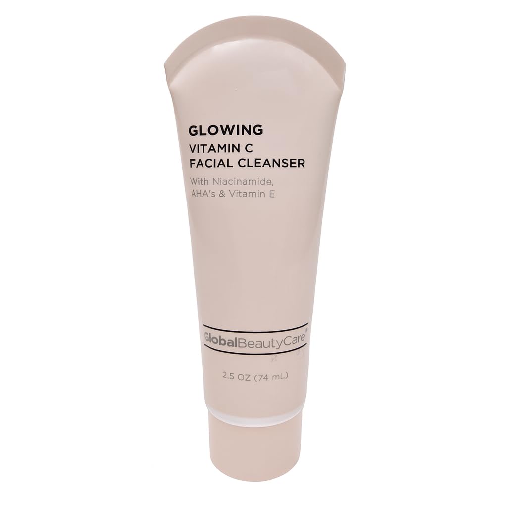 Global Beauty Care Vitamin C - Facial Cleanser with Niacinamide, AHA & Vitamin E, 1-Pack (2 fl oz)