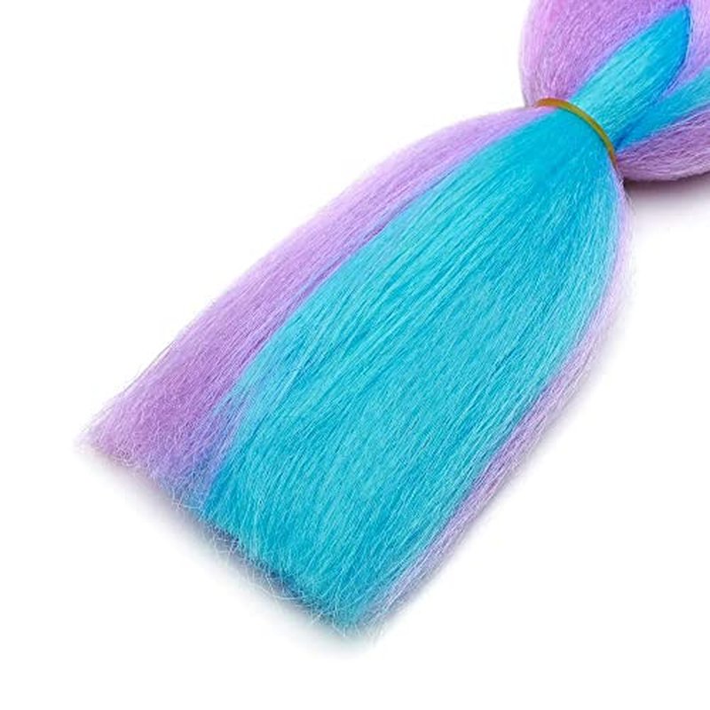 24" Ombre Jumbo Braiding Hair Extensions Jumbo Braid Hair Ombre Long Jumbo Braids For Box Twist Braid Crochet Hair High Temperature 3 Tone Colored (3 Bundles, Dark Green to Green)