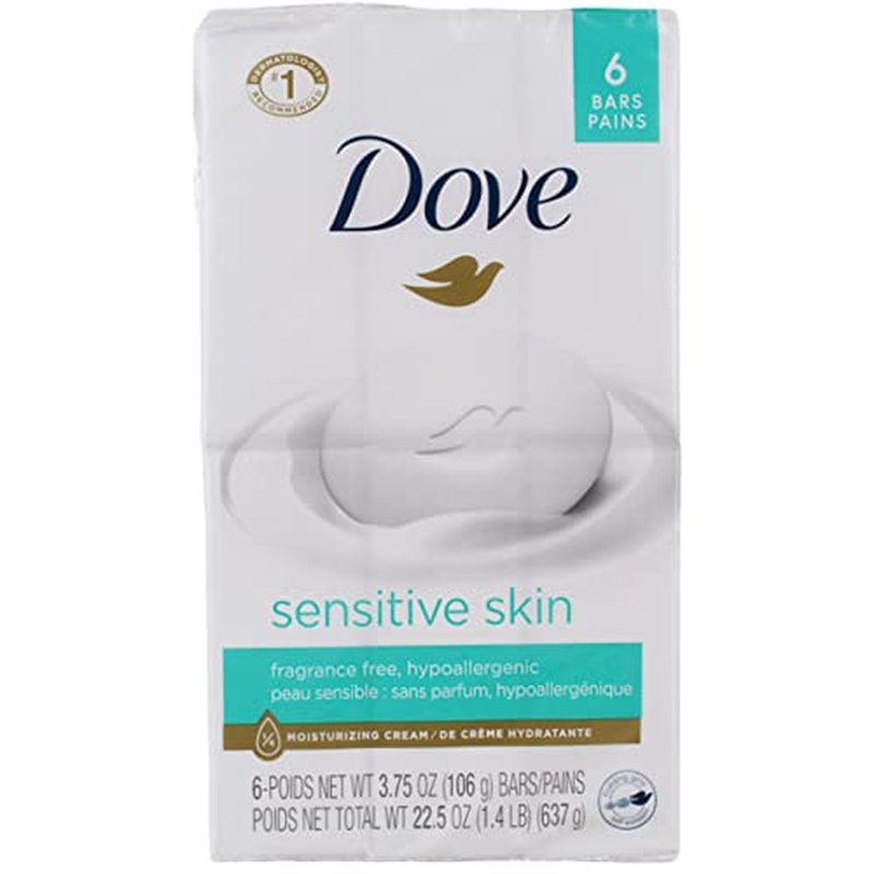 Dove Beauty Bar, Cool Moisture, 8 Count (4.25 Ounce Each) (Pack of 2)