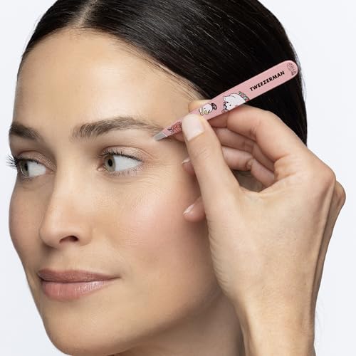 Tweezerman Rapunzel Slant Tweezer - Eyebrow Tweezers for Women and Men