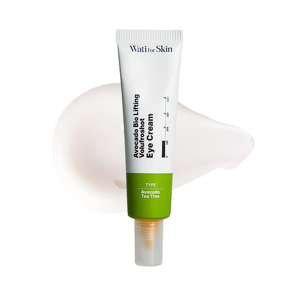 Wati For Skin Avocado Bio Lifting Volufroshot Eye Cream – Firming & Plumping with Avocado, Tea Tree & Volufiline serum for Under Eyes, Korean Skin Care, 30ml / 1.01 fl.oz.