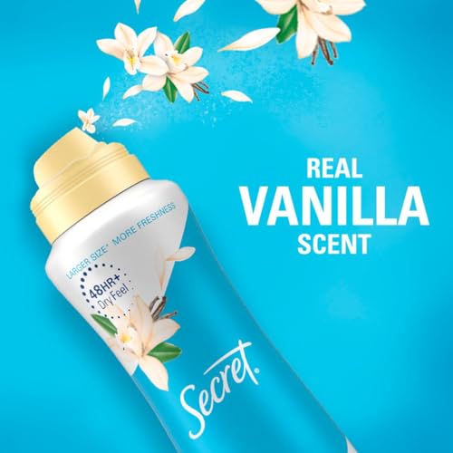 Secret Dry Spray Antiperspirant Deodorant for Women, 48hr Weightless Sweat & Odor Protection, Gentle on Skin, Vanilla & Argan Oil Scent, 4.1 oz (Pack of 3)