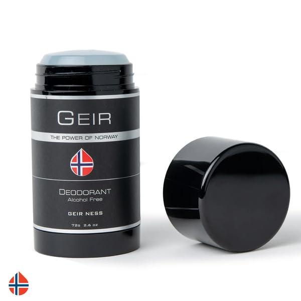 Geir Ness Men Deodorant - Alcohol and Aluminum Free Deodorant - Odor Protection for Sensitive Skin - Light and Long Lasting Cool and Clean Scent