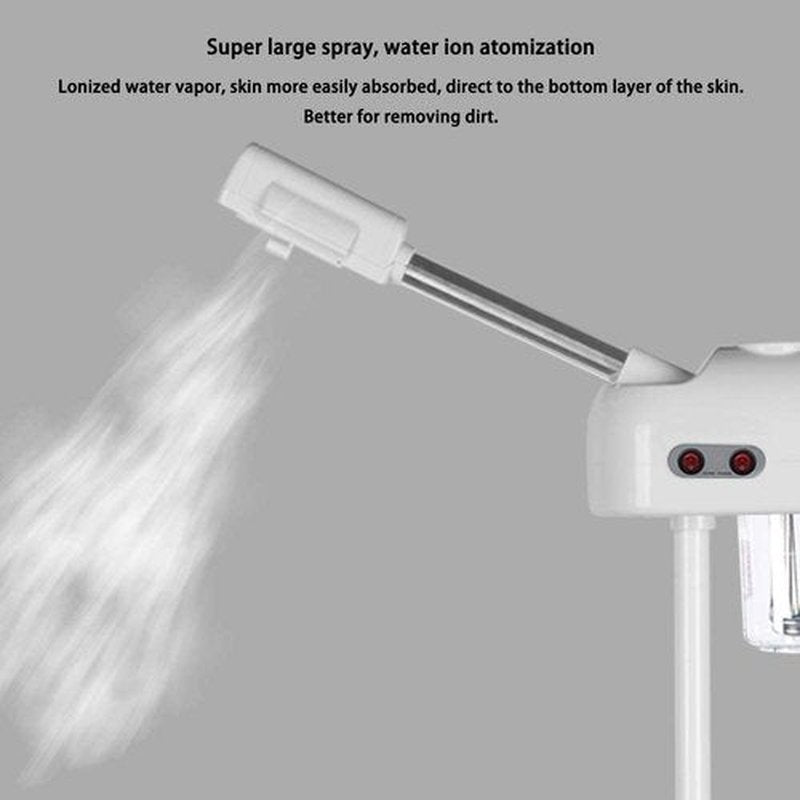 Facial Steamers, Hot Ozone Face Steamer on Wheels for Facial, Professional Skin Care Equipment, Esthetician Steamer for Salon Beauty and Spa, Mist Face Steamer for Skin Care (2)