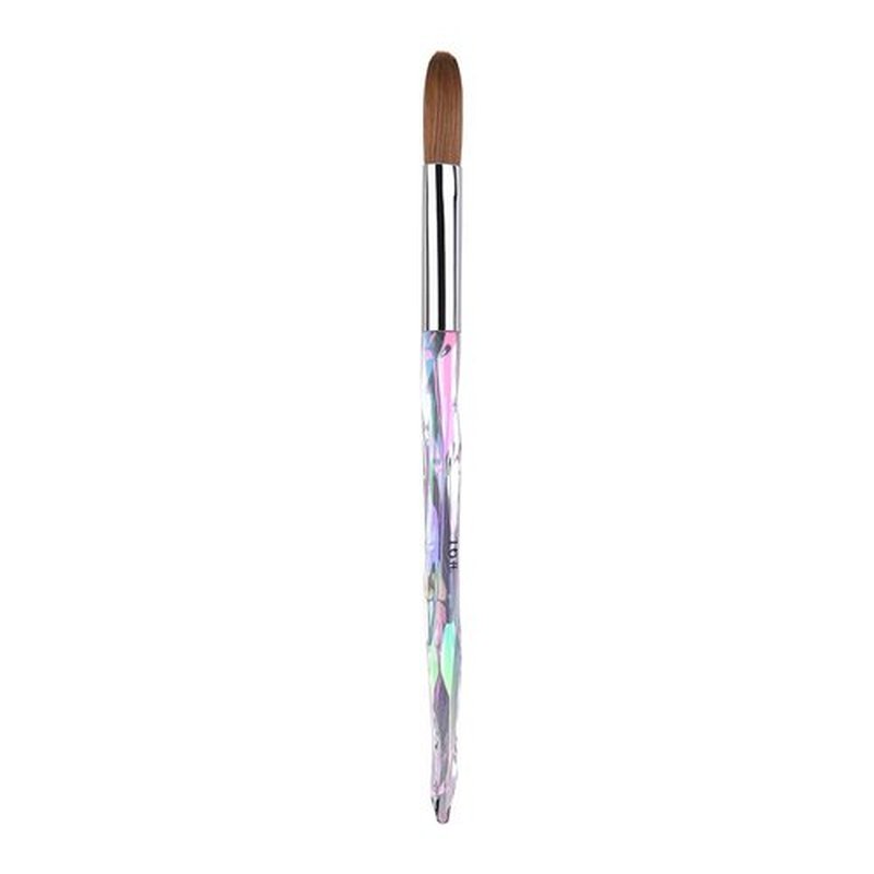 Rolabling Nail Art Brush Acrylic Brush Nail Pen with Symphony Diamond Handle Manicure Design Nail Art Tool (16#)