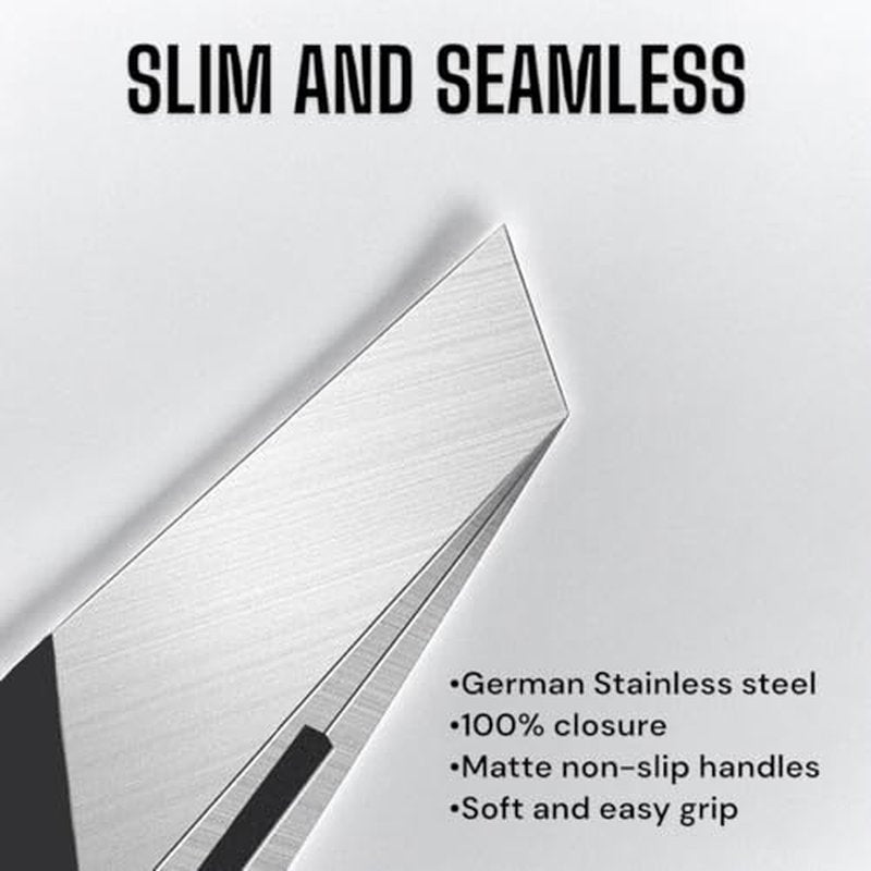 Beauty Power Professional Tweezers - Slant, Durable Lightweight German Stainless Steel, Ultra Precision Tweezers for Eyebrows, Facial Hair, Chin, and Ingrown Hair Removal (Pink)