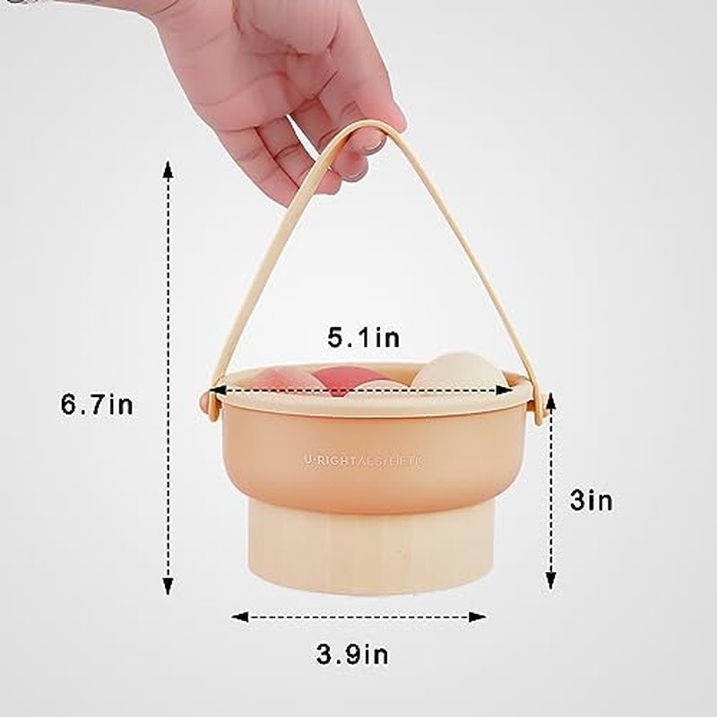 3 in 1 Silicone Makeup Brush Cleaner Bowl, Make up Brush Cleaner Mat with Makeup Brush Drying Holder and Comestic Brush Organizer, Paint Brush Cleaner