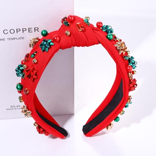 CEALXHENY Mexican Headband for Women, 2PCS Cinco De Mayo Headbands with Chili Pepper Charms, Fiesta Headband Accessories, Knotted Headband, Festive Headband, Party Gifts