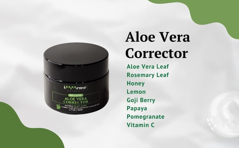 Aloe Vera Cream - Dark Spot Remover for Scars & Blemishes | Hydrating Face & Body Moisturizer for All Skin Types