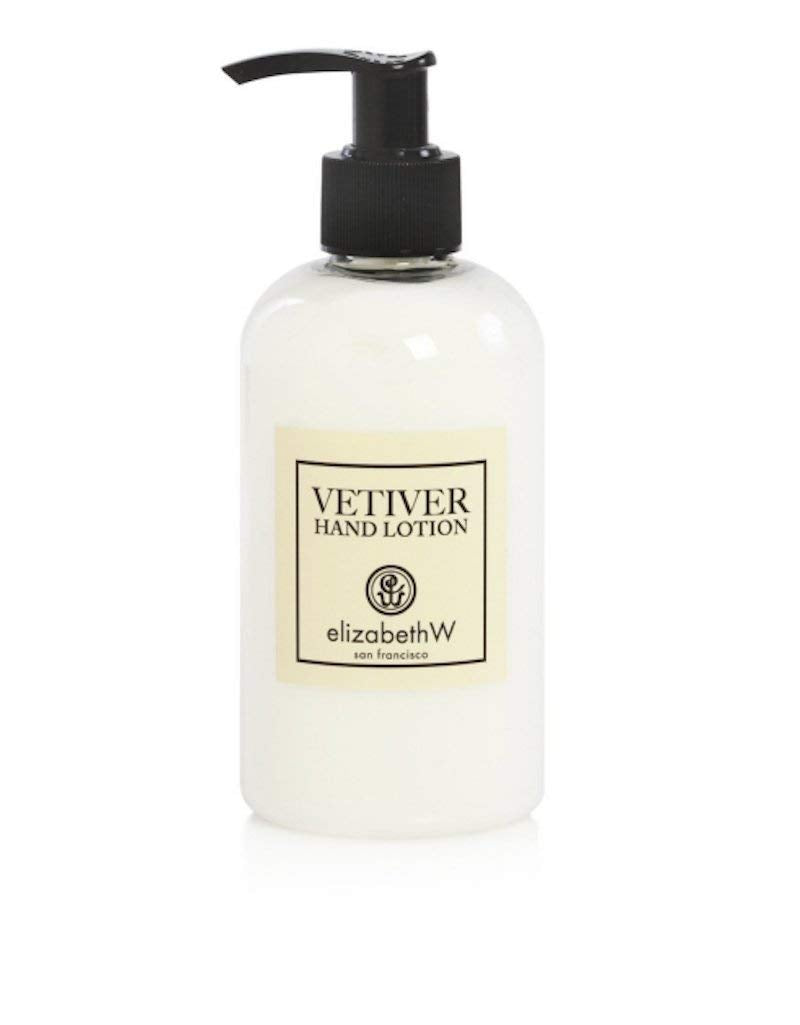 elizabeth W Vetiver Hand Lotion and Hand Wash with Gute Cosmetic Carrying Bag, 8 Ounces Each,