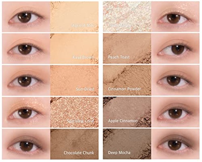 lilybyred Mood keyboard eyeshadow palette | Soft neutral ash color, Long-Wearing, glitter, Clear watercolor | Palette With Easy Color Matching For All | K-beauty (01#Ash Cinnamon)