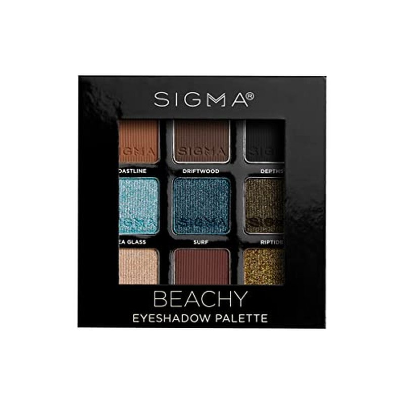 Sigma Beauty On-the-Go Eyeshadow Palette - Spicy - 9 Bold Eyeshadow Shades in Matte, Shimmer and Metalic Finishes - Highly Pigmented Vegan Eye Makeup Palette - Clean Beauty Products