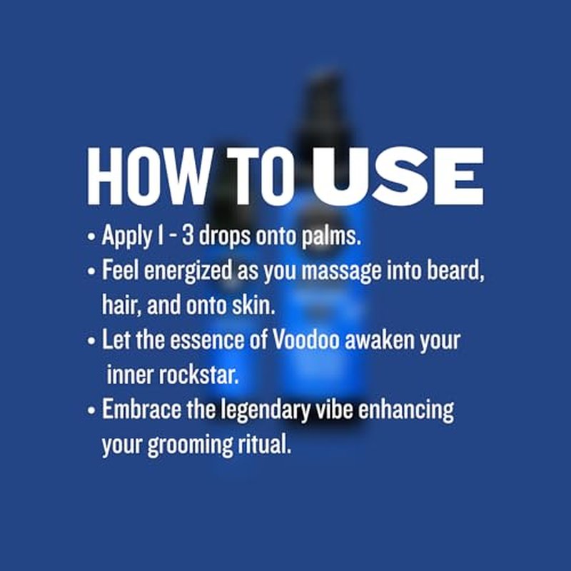 GIBS Grooming VooDoo Prince Beard, Hair & Tattoo Oil â€“ All-Natural with Bergamot, Sandalwood & Sage Scent-Softens, Strengthens Beard & Moisturizes Skin - 1 Fl Oz (Pack of 1)