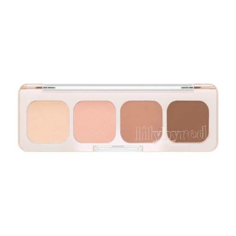 Lilybyred Mood It Palette (2024 Renewal) - 4-Shade Eyeshadow Palette, Natural & Blendable Shades for All Skin Tones, Travel-Friendly, K-Beauty (03_Neutral it)