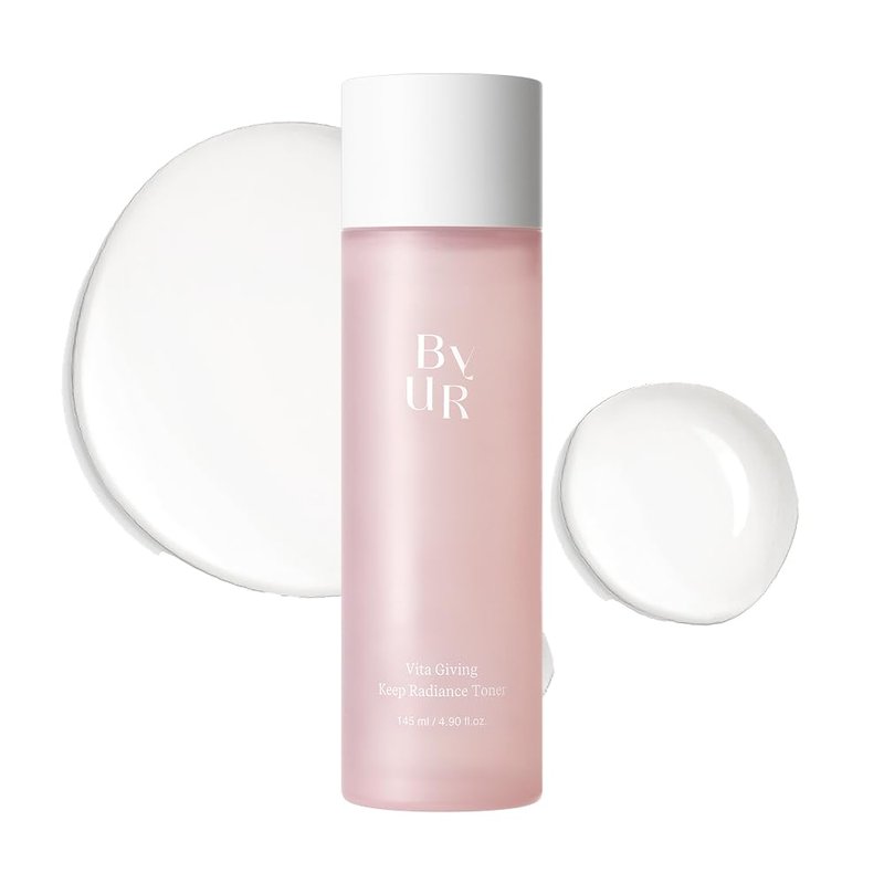 ByUR Vita Giving Keep Radiance Toner - Brightening & Hydrating, Dark Spots & Hyperpigmentation, Uneven Skin Tone, Hyaluronic Acid, Niacinamide, & Vitamin C, Gentle Facial Pore Care Korean Skincare