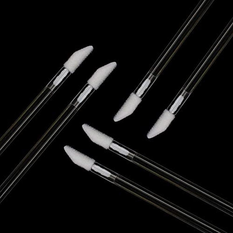 300 Pieces Disposable Lip Brushes Premium Lipstick Gloss Wands Applicator Makeup Tool Kits, Clear Handle
