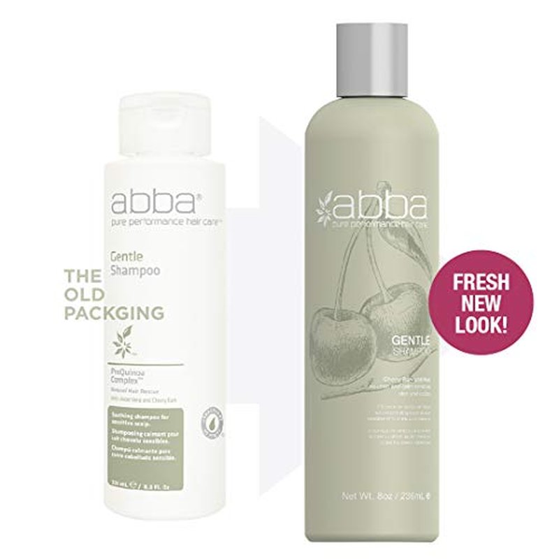 ABBA Gentle Shampoo, Cherry Bark & Aloe, 8 Fl Oz