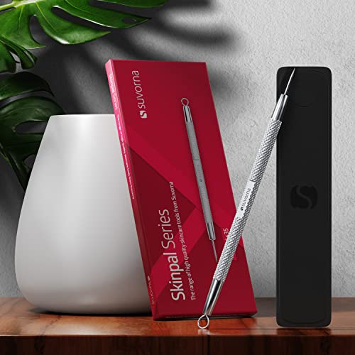 Suvorna Skinpal milia Remover Tool, Pimple Popper, Extractor for Pimple, Blackhead, Whitehead, Comedone, Acne, Zit, Blemish, Cyst, Spot, Lancet Needle for face Popping, Lancet for Facial Extraction.