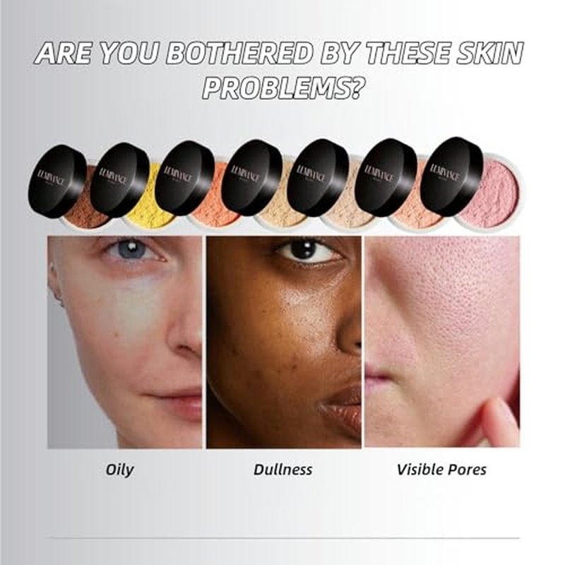 Luminance Pink Powder,Ultra Pink Setting Powder,Long-Lasting Waterproof Foundation,Skin Tone Adapting Blurring Powder for Flawless Beauty (1pcs)