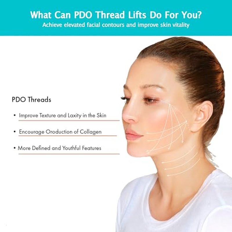 ESTEVO PDO Screw Thread, Lift Face Tip Screw Threads, PDO Threads Face Lifting Face & Whole Body (100PCS-26G*50mm)