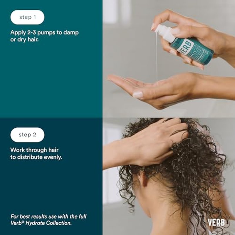 VERB® Hydrate Oil for Dry and Frizzy Hair to Add Hydration, Reduce Frizz and Increase Hair Shine, 2 oz