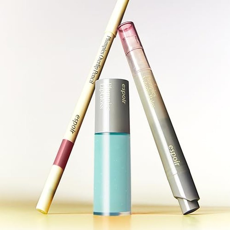 Espoir Plumpies Lip Colloection Lip Gloss #Cherry Bear │ Transparent Glossy Red Lip Care with Plumping Effects │ Chubby Tip Lip Gloss for Easy Application │ Clear Red with No Glitters
