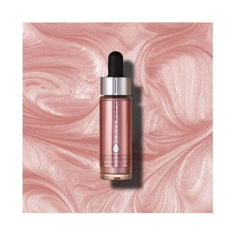 COVER FX Custom Enhancer Drops - Halo: Iridescent Finish - 15mL - Radiant Glow - Liquid Highlighter