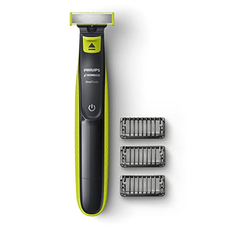 Philips Norelco OneBlade 360 with Connectivity Hybrid Face, Electric Beard Trimmer, Shaver with 360 Blade Tech & 1hr Fast Charge, 1x360 Blade, & 5-in-1 Comb, QP4530/90