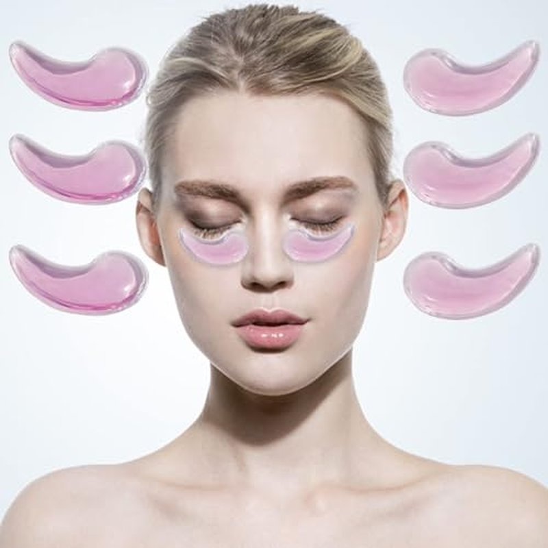 Eye Pad, Gel Eye Pad, Cooling Eye Pads, Gel Eye Mask,Gel Ice Pack, Cooling Ice Eye Masks, Hot Cold Eye Mask, Eye Ice Pack, Gel Eye Mask for Puffy Eyes, Migraine (6)