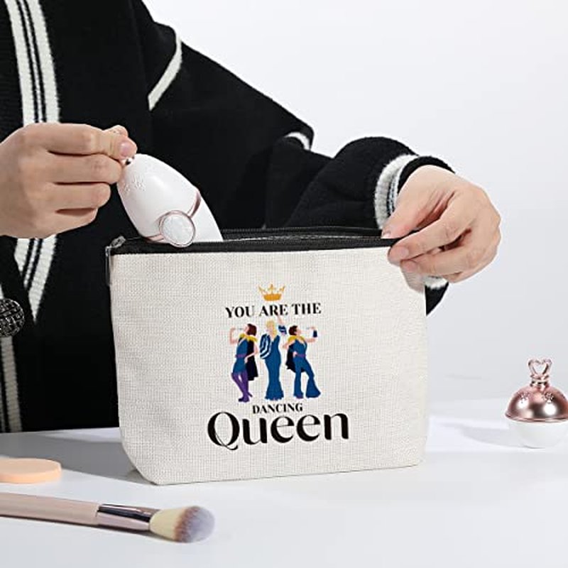 kdxpbpz Mamma Music Makeup Bag, Mamma Fans Gifts, You Are The Dancing Queen, Mamma Stuff Musical Comedy Gift for Family Friend Women, Travel Toiletry Makeup Organizer Zipper Pouch