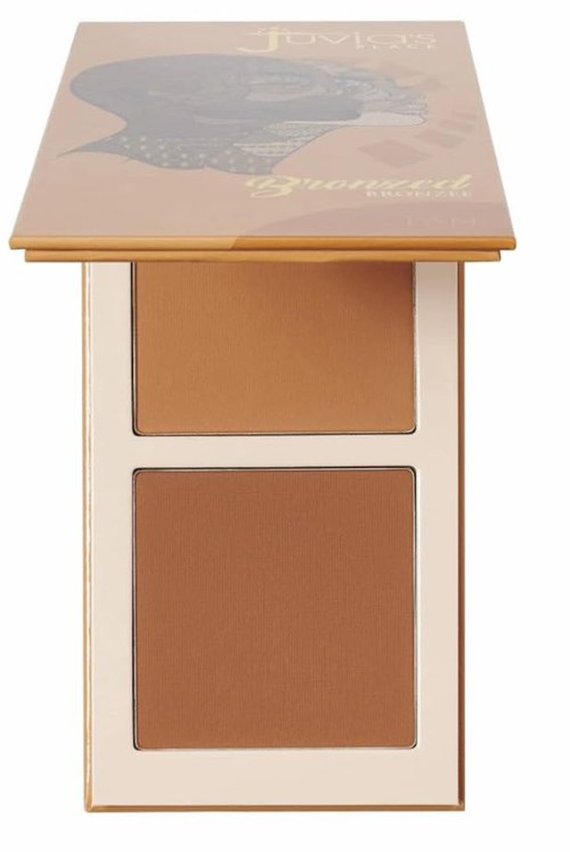 Juvia's Place Bronzed Duo Bronzer Tan - Soft Matte Bronzer, Contour Powder, Bronzer Pressed Powder, Long-Wearing & Buildable Bronzing Powder - Suitable for Tan Skin Tone