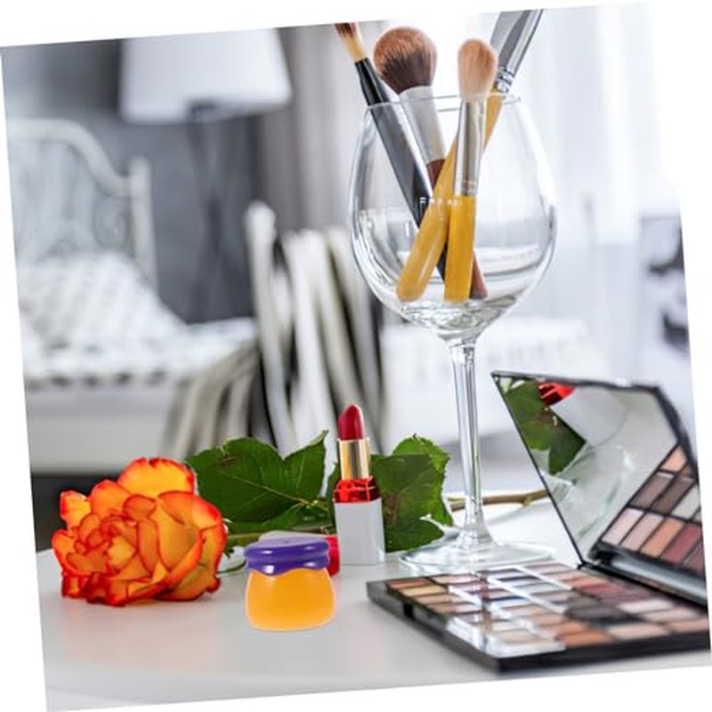 Mikinona Empty Lip Mask Bottles Small Travel Container Refillable Cosmetic Container Empty Lip Gloss Bottle Lip Gloss Container Small Jars with Lid Lip Balm Containers Makeup Sample Jar Pp