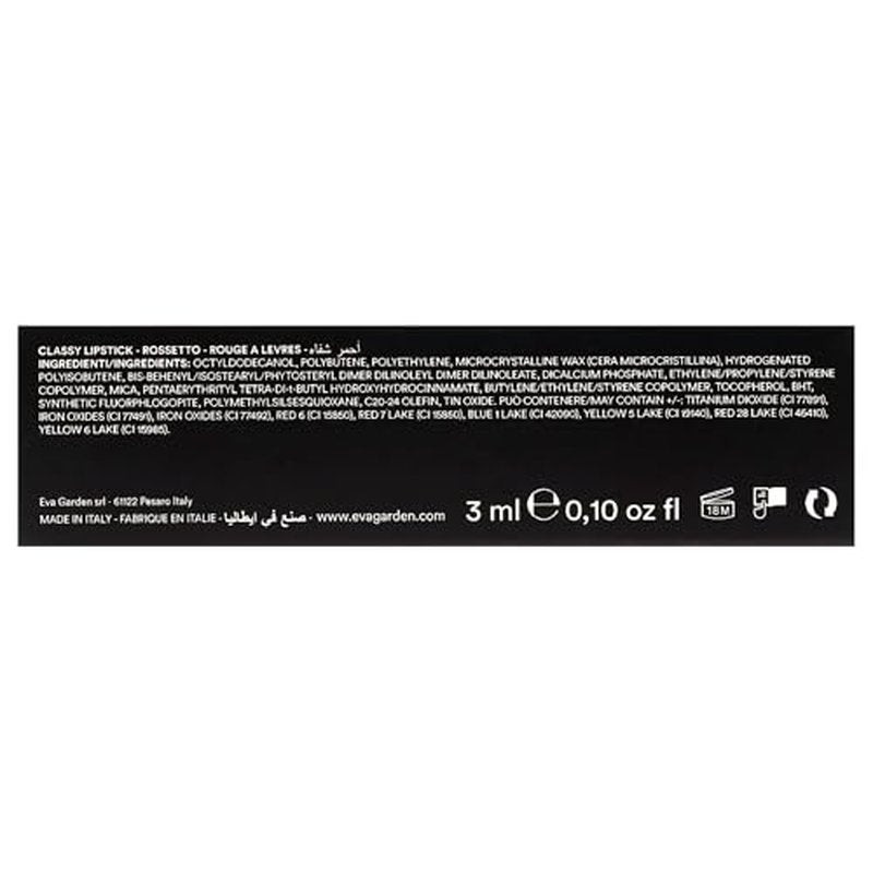 EVAGARDEN Classy Lipstick - Formulated with Natural Oils - Envelopes Your Skin with Satin Effect - Light, Pigmented Blend Gives Full Coverage and Chic Finish Instantly - 614 Brick Red - 0.1 oz