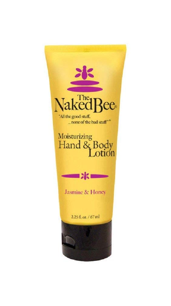 The Naked Bee Nourishing Body Lotion for All Skin Types (2.25 oz) Moisture Replenishing Lotion for Dry Skin with Jasmine & Honey