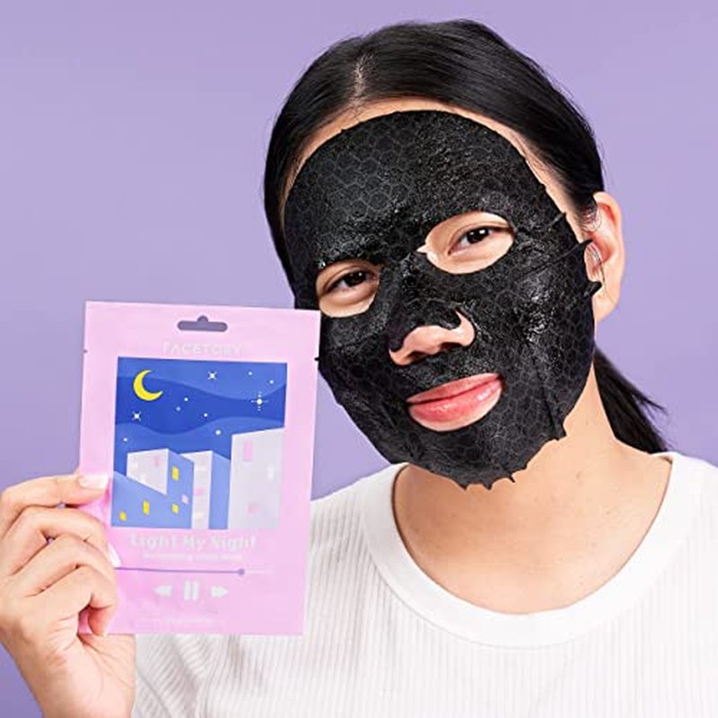 FACETORY Acne Sheet Mask Collection (Pack of 3) - Soothing, Rejuvenating, Illuminating Sheet Mask for Blemishes, Oily Skin Types, Pimples