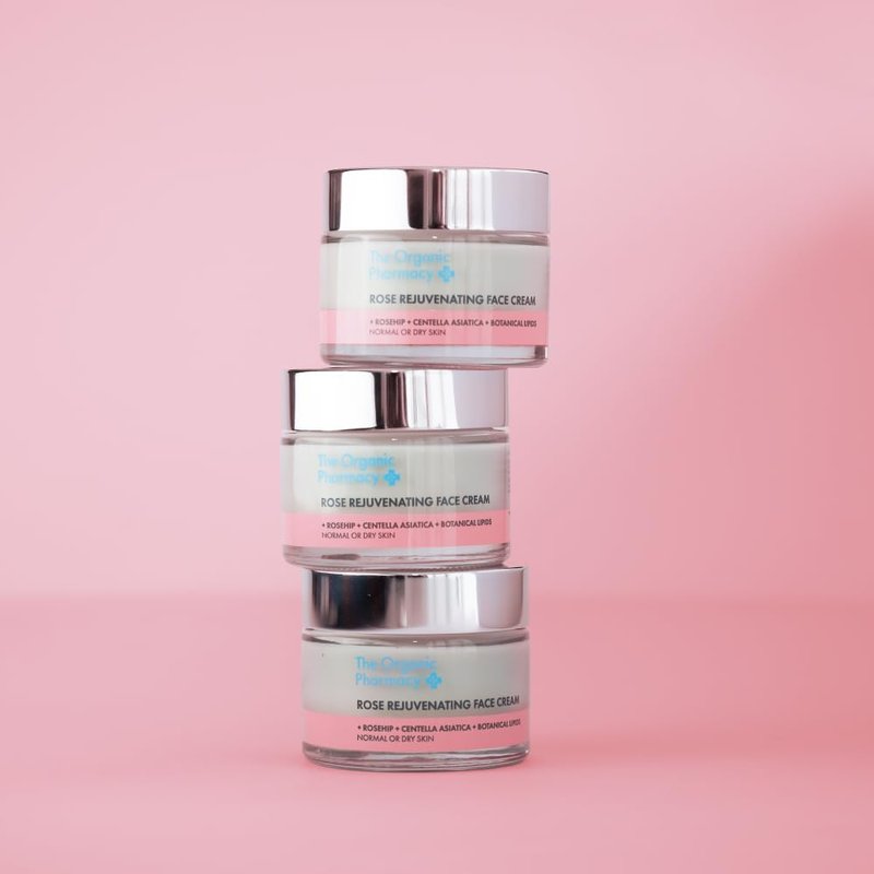 Rose Rejuvenating Face Cream - Anti-Aging Moisturizer with Rosehip Oil & Centella Asiatica | 50ml for All Skin Types
