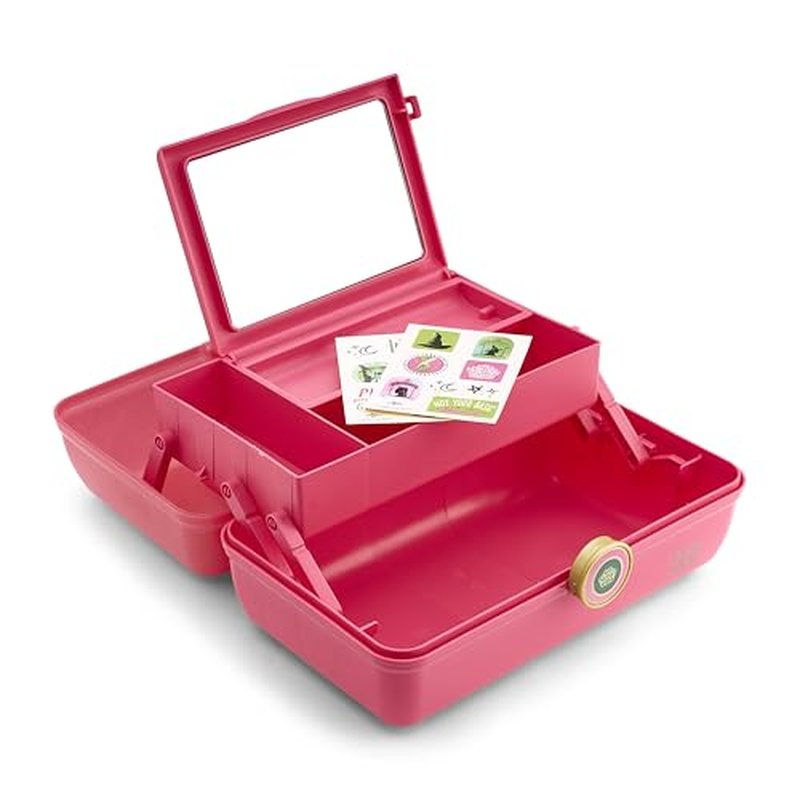 Caboodles Women's On-The-Go Girl Cosmetic Case, Wicked Glinda-Pink Over Pink Sparkle