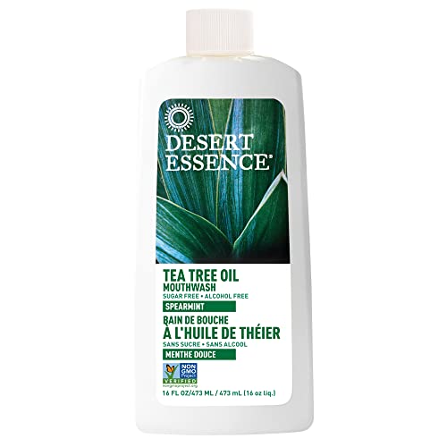 Desert Essence Tea Tree Oil Mouthwash 16 Fl Oz