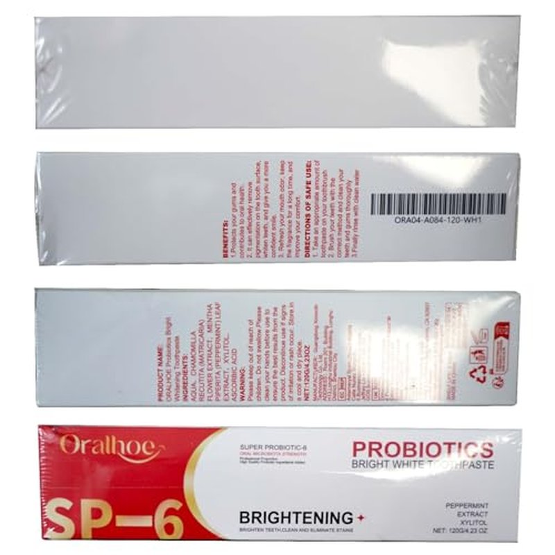 Sp6 Probiotic Toothpaste, Sp-6 Probiotic Toothpaste, Sp-6 Toothpaste, Sp6 Ultra Whitening Toothpaste, Sp-6 Toothpaste Oral Health Management, Fresh Breath(1pcs)